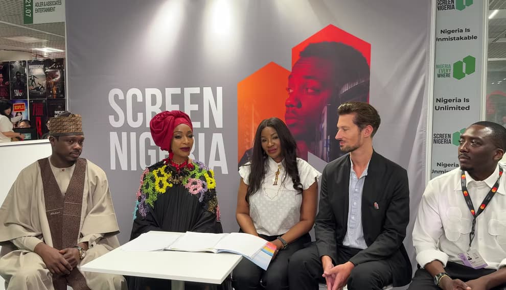 Chioma Ude presents AFCM alongside HE Hannatu Musawa, Dr. Ali Nuhu, and Dennis Ruh