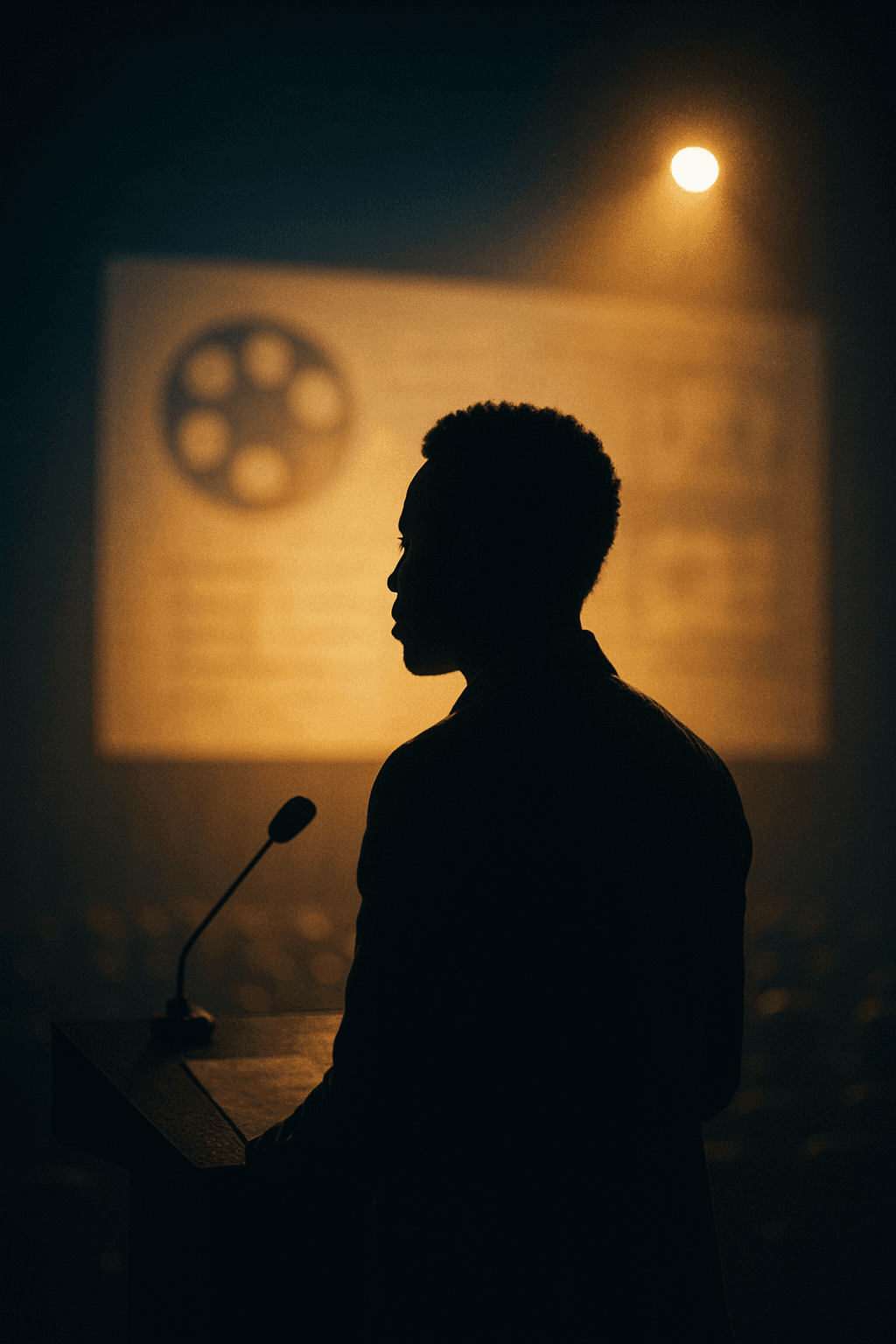 Filmmakers preparing to pitch during an AFCM session